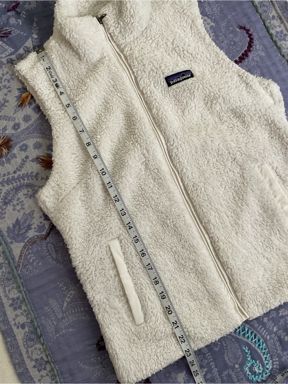 Patagonia Los Gatos Fleece Vest Birch White BCW Medium Fall 2019 - Picture 14 of 14